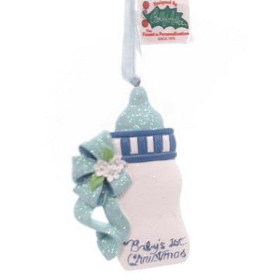 Personalized Ornament 4.0 Inch Baby Bottle Ornament First Christmas