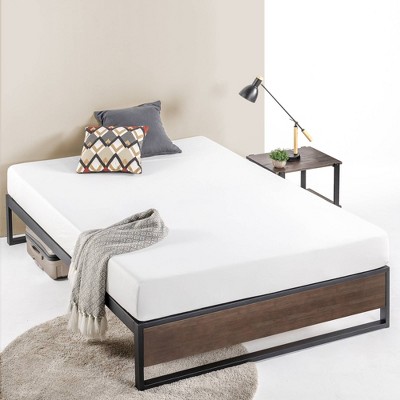 Full 14" Luis Quick Lock Metal Platform Bed Frame Black - Zinus : Target