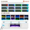 AOXUN 80" Modern Electric Fireplace TV Stand for TVs Up to 90 inch, with Electronic Flame and LED Lights, TV Console Cabinet for Living Room, White - 4 of 4