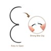 Unique Bargains Carbon Steel Loose Leaf Binder Snap Shower Curtain Rings 15 Pcs - 4 of 4