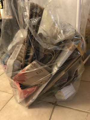 30GAL CLEAR RECYCLING TRASH BAG 8CT-24