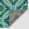 Jada Geometric Outdoor Rug Blue/Green - Christopher Knight Home - image 4 of 4