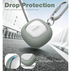 SURITCH Protective Case for Samsung Galaxy Buds FE(2023)/Buds 2 Pro(2022)/Buds 2(2021)/Buds Pro(2021)Buds Live(2020) - 1 of 3