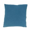 Saro Lifestyle Delicate Embroidered Floral Down Filled Pillow, 18"x18", Blue - 2 of 4