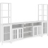 3-Piece Large TV Stand with Bookshelves for TVs Up to 70", Farmhouse Entertainment Center with Shelves, 70" Media Console Table for Living Room - 2 of 4