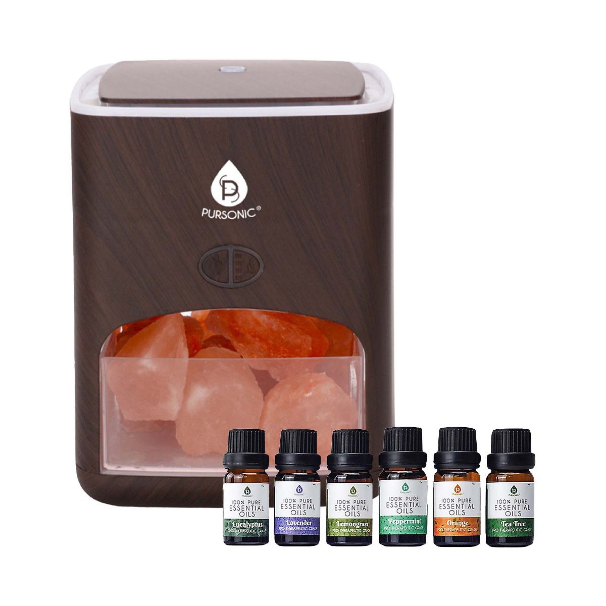 Tranquil Mist Bundle: 3-in-1 Salt Diffuser & Essential Oil Set
