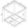 Anne Acrylic End Table with Glass Top and Shelf Chrome - Coaster - 4 of 4