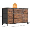 10-Drawer Dresser & TV Stand with Power Outlet, Bedroom Storage with Metal Frame for 55'' TV, Entryway, Closet - 3 of 4