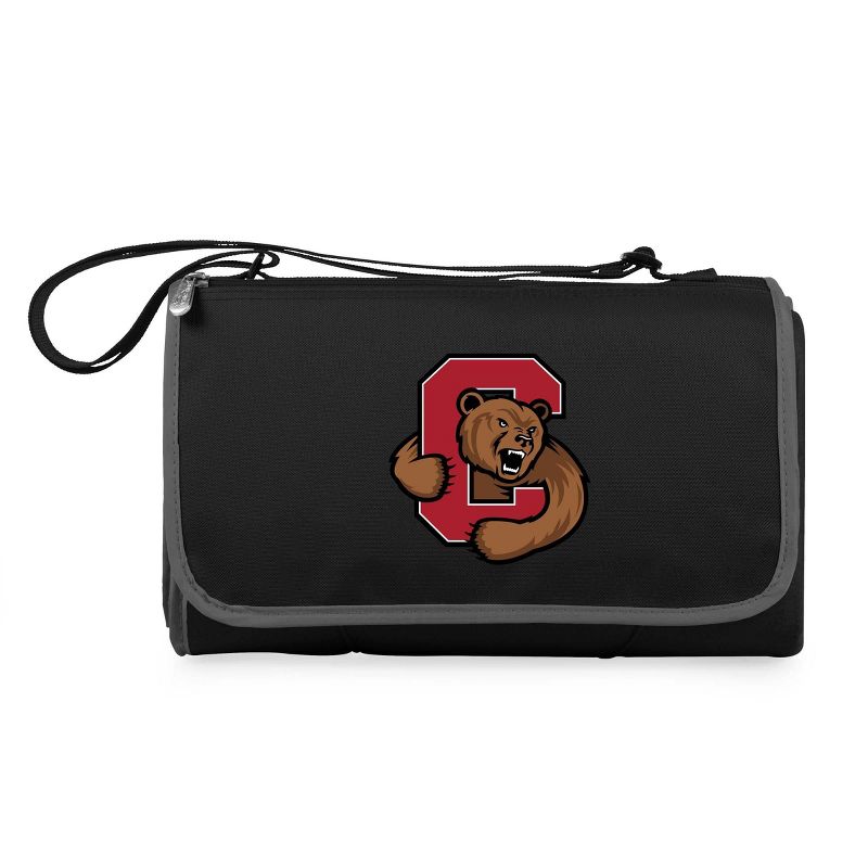 NCAA Cornell Big Red Blanket Tote Outdoor Picnic Blanket - Black, 1 of 6