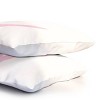 Deny Designs Standard April Lane Art Block Pink Monogram V Microfiber Printed Pillow Sham - 3 of 3