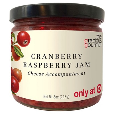 The Gracious Gourmet Cranberry Raspberry Jam Fruit Spreads - 8oz