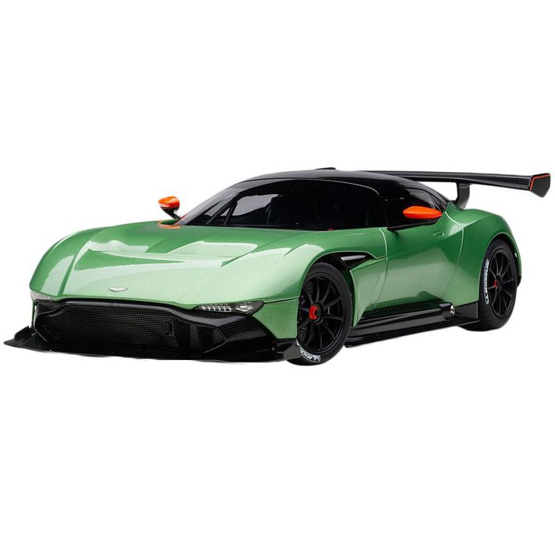 Aston Martin Vulcan Apple Tree Green Metallic with Orange Accents and Carbon Top 1/18 Model Car by Autoart, 1 of 5
