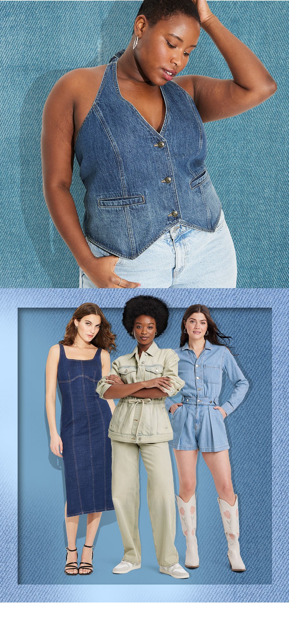 Explore denim styles