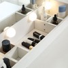 NicBex Vanity Desk with Mirror Small Vanity with Large Mirror, Modern Makeup Vanity with 2 Drawers, 5 Open Shelves for Bedroom, White - 4 of 4