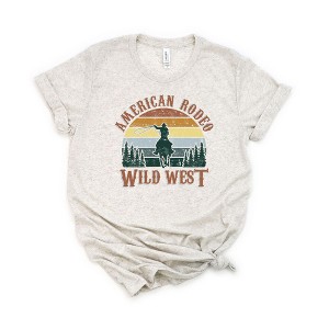 Simply Sage Market Women's American Rodeo Wild West Short Sleeve Graphic Tee - 1 of 2