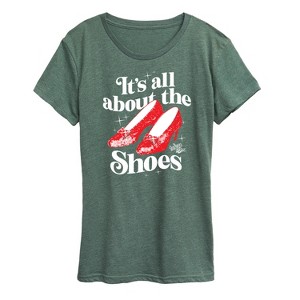Women's - The Wizard of Oz - All About The Shoes-Women's Short Sleeve Graphic T-Shirt Short Sleeve Graphic T-Shirt - 1 of 4