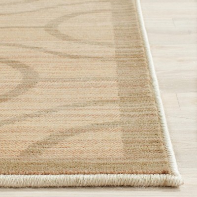 Modern Gray Geometric 24" Synthetic Easy-Care Runner Rug