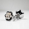 Lucy Quartermaine Royal Pearl Flower Studs - 4 of 4