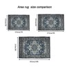 Okak Elegant Vintage Design Bohemia Style Large Washable Area Rug for Living Room,Bedroom,Flower Design Non-slip Rug - 4 of 4