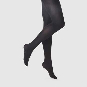 Women's 2pk 50d Opaque Tights - A New Day™ Black L/xl : Target