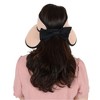 Anna-Kaci Womens Roll Up Straw Sun Visor Wide Brim Bow Detail Adjustable UV Protection Packable Summer Hat - 4 of 4