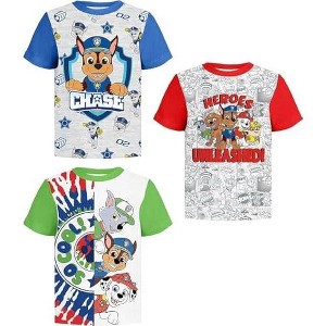 Nickelodeon Paw Patrol Graphic T-Shirt (Sets) Marshall Chase Rubble Rocky Skye Everest Zuma Outfit Tee Toddlers Birthday to Kids Clothes - 1 of 4