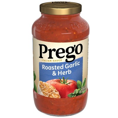 Prego Pasta Sauce, Italian Tomato Sauce with Roasted Garlic & Parmesan  Cheese, 24 Ounce Jar