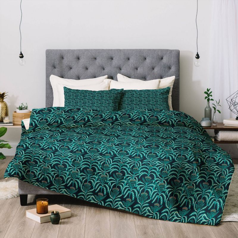 Holli Zollinger Maisey Teal Comforter Set - Deny Designs, 5 of 8