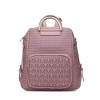 MKF Collection June Vegan Leather Travel Backpack M Logo Printed by Mia K - 2 of 4