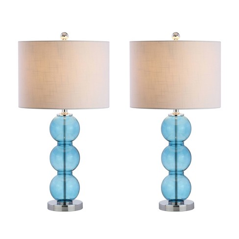Led Light Bulb Jonathan Y, Small Blue Glass Table Lamp