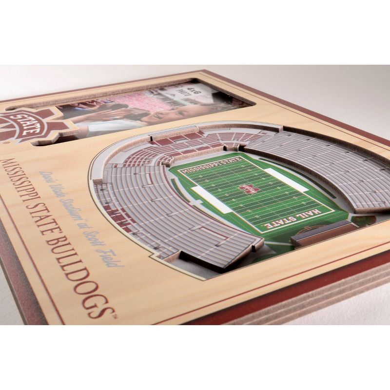 4&#34; x 6&#34; NCAA Mississippi State Bulldogs 3D StadiumViews Picture Frame, 3 of 6