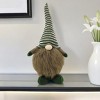 HomeRoots 20" Green And Brown Fabric Standing Gnome Sculpture - 2 of 4