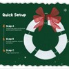SEVOBAL Wreaths Christmas Wreath Decoration 60 Inch Christmas Wreath Artificial Xmas Wreath for Xmas Party Decorations, White, 60"*60"*5.5" - 3 of 4