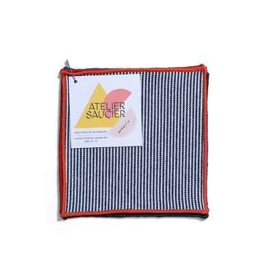 Atelier Saucier Americana Stripe Cocktail Napkins