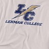 Lehman College Official Lightning Logo Adult T Shirt, Black - 2 of 4