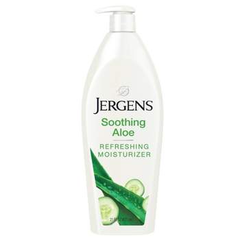 Jergens Soothing Aloe Hand and Body Lotion, Dermatologist Tested, Refreshing with Aloe Vera - 21 fl oz