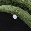 PAGED 15" Mushroom Ottoman Round Upholstered Foot Stool with High Density Foam, Wood Frame for Living Room, Entryway - 3 of 4