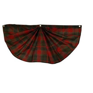 Green And Red Plaid Bunting 48"x24" Pleated Banner with Brass Grommets Briarwood Lane - 1 of 1