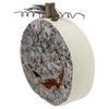 Northlight 12" LED Lighted Birch Wood Jack-O-Lantern Halloween Decoration - 3 of 4