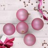 Northlight 32ct Shatterproof Matte Christmas Ball Ornament Set 3.25" - Pink - 2 of 4
