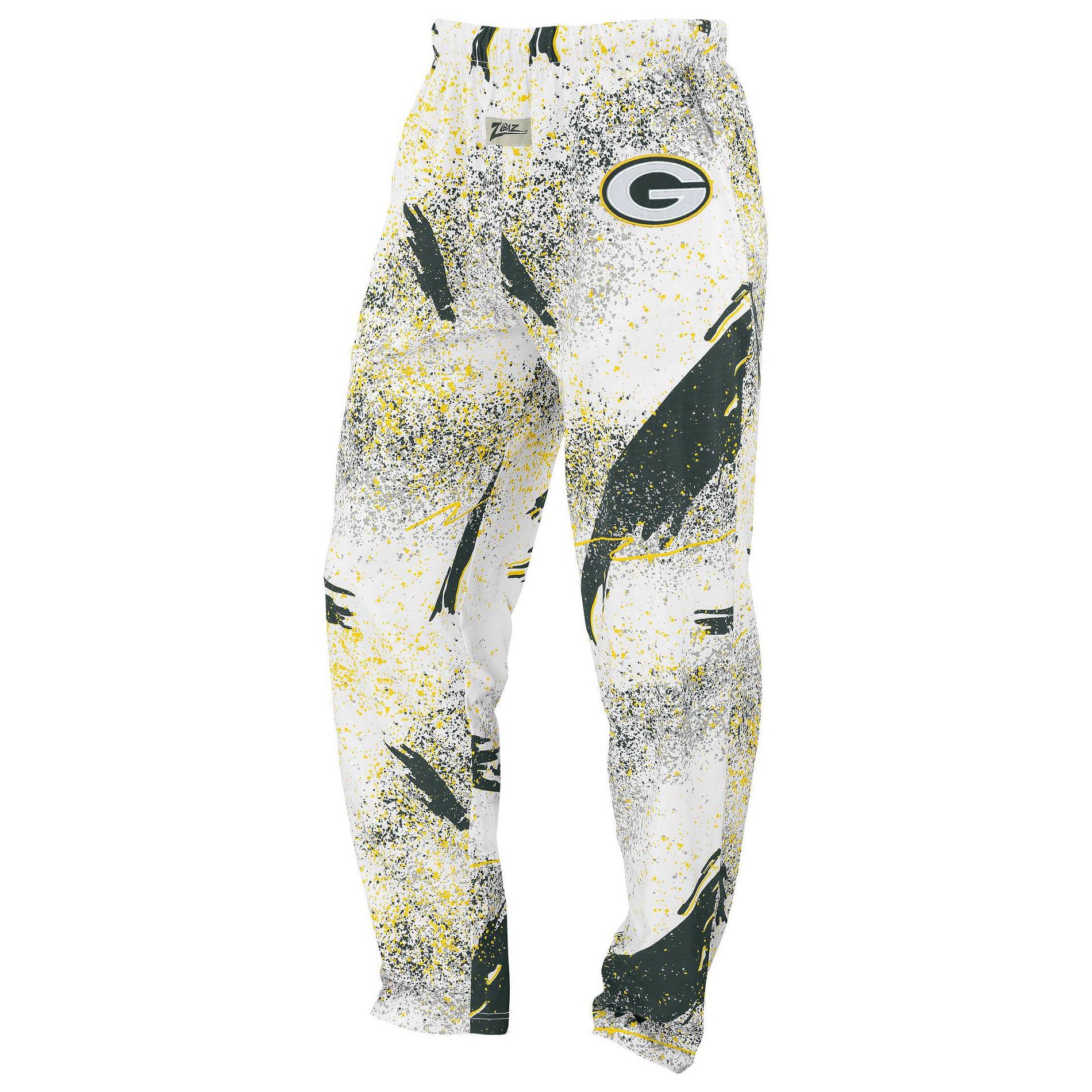 NFL Green Bay Packers Zubaz Men's Confetti Screen Print Pants