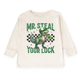 The Juniper Shop Mr. Steal Your Luck Dinosaur Toddler Long Sleeve Tee - 1 of 4