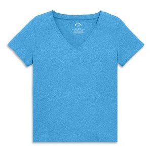 Primary Adult Heathered Easy V-Neck Tee (Women's Fit) - 1 of 4