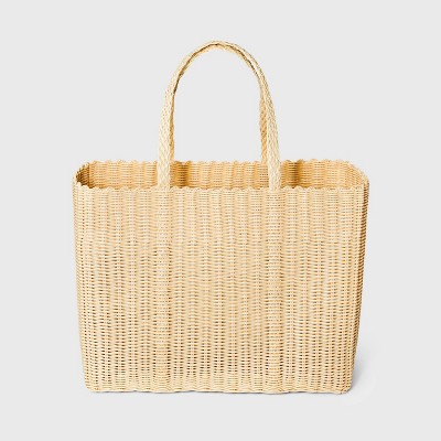 woven tote handbag shade and shore