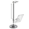 Toilet Caddy Multi Functional Toilet Tissue Dispenser and Organizer Chrome - Better Living Products: Steel Freestanding Paper Holder - image 4 of 4