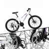 DSVIMOY Bicycles, 26 inch Mountain Bike for Teenagers Girls Women, 21-Speed Mountain Bike with Dual Disc Brakes, White, 65"*24.8"*37.4" - 4 of 4
