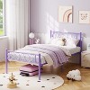 coucheta Metal Platform Bed with Headboard and Under-Bed Storage Space - 3 of 4