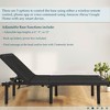 Continental Sleep, 15" Adjustable Bed Frame Base with Wall Glide, Anti-Snore, Zero Gravity Positioning, 3 Custom Positions, Black - image 3 of 4