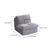 Ergonomic Corduroy Bean Bag Chair for Adults, Oversized Memory Foam Floor Sofa for Living Room, Bedroom or Game Room–The Pop Home - 3 of 4