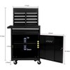 5-Drawer Rolling Tool Chest, Heavy-Duty Mobile Storage Cabinet with Wheels, Adjustable Shelf & Lockable Drawers, for Garage Workshop Organization - 2 of 4
